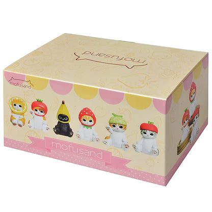 Mofusand Shark Cat Blind Box Fruit Animal Cute Mini Figures Anime Ornaments Dolls Fans Kid'S Toy Model Christmas Birthday Gifts