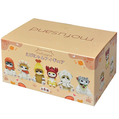 Mofusand Shark Cat Blind Box Fruit Animal Cute Mini Figures Anime Ornaments Dolls Fans Kid'S Toy Model Christmas Birthday Gifts