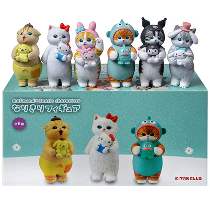 Mofusand Shark Cat Blind Box Fruit Animal Cute Mini Figures Anime Ornaments Dolls Fans Kid'S Toy Model Christmas Birthday Gifts