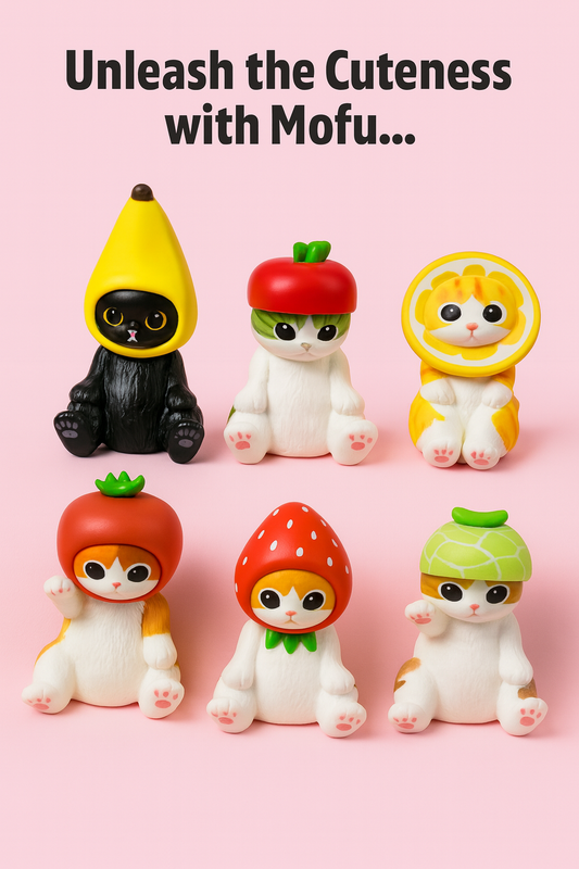 Discover the Adorable Mofusand Shark Cat Blind Box Mini Figures - Perfect for Anime Fans and Collectors!